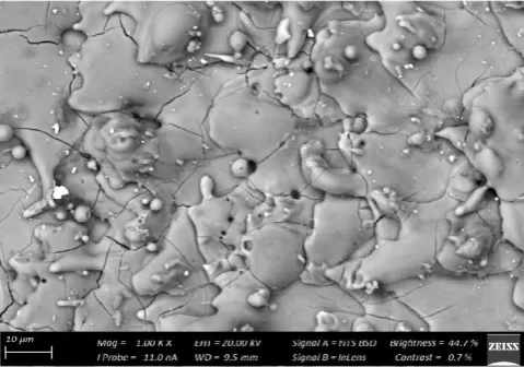 Figure 20 presents a sample machined at Ton=15.6 ms, I= 102 A, UHP = 326 V, with a resultant surface roughness of 1.440 