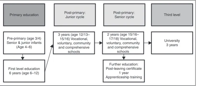 Figure 14.1 Overview of the Irish education systemNote: Adapted from Department of Education and Science, 2004.
