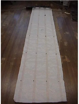 Figure 3.1 The 1st generation 10ft, 20 element, textile based acoustic array. 