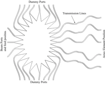 Figure 2.4  Rotman Lens. 
