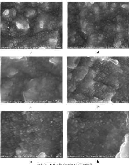 Fig. 9. Cu-15Ni-8Sn alloy after aging at 4500C within 2h 