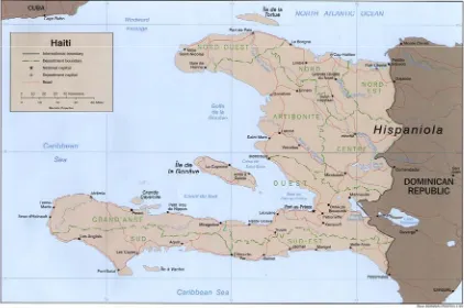 FIGURE 1. Political Map of Haiti. (Source: University of Texas at Austin online map collection