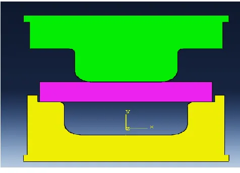Fig. 5. Front sectional view of the 3D Model at the process end.  