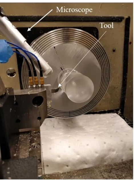 Figure 2-13. Supereyes digital microscope in the setup 