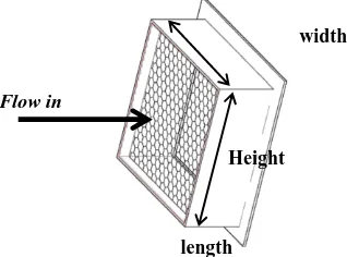 Fig. 4. Settling section with honeycomb 