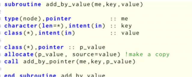 Fig. 4 Linked List Example. A data type that contains pointers to instances of the same type can be used to construct a variety of different types of data structures using linked lists