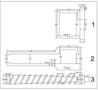 Fig. 3. Photographic view of the screw press. 
