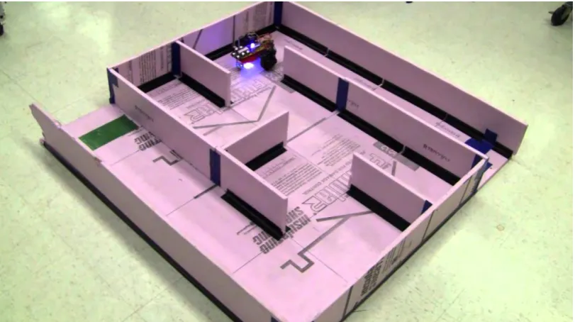 Figure 1.3 Maze solving robot in a maze  