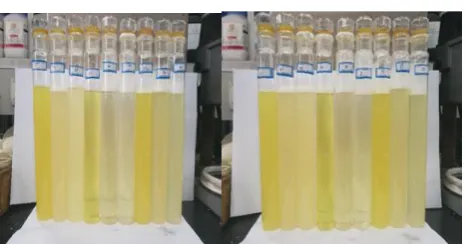 TABLE IV: COMPATIBILITY TEST RESULTS OF SULFUR REMOVAL AGENT MJ-06 AND OTHER ADDITIVES 