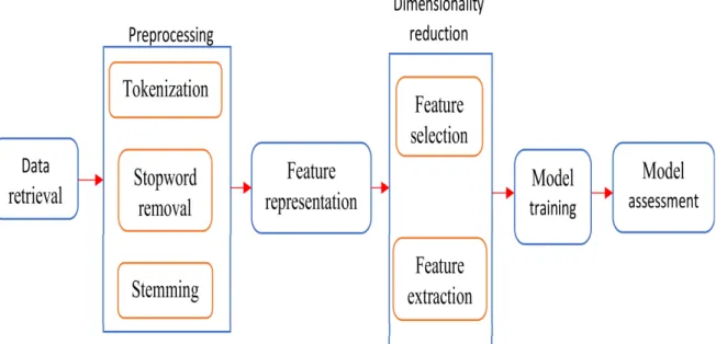 Figure 2.4: Text mining process