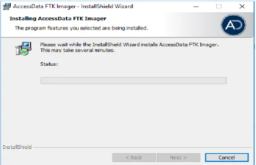Figure 21. User Interface for FTK Imager  