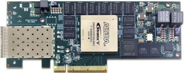 Figure 5. Stratix V A7 Accelerator Board Layout [17] 