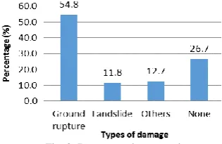 Fig. 2. Damage on house yard.  