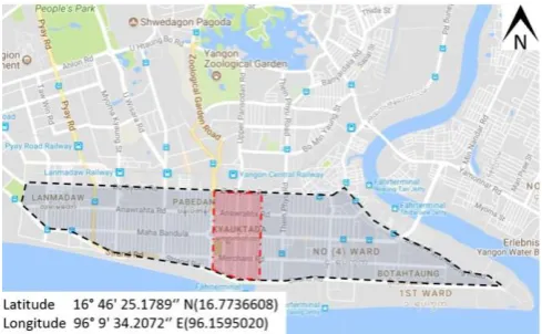 Fig. 1. Central business district area, Yangon, Myanmar. 