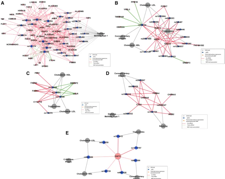 Figure 4. Modules in the cardiovascular disease (CVD) expression quantitative trait loci (eQTL) network