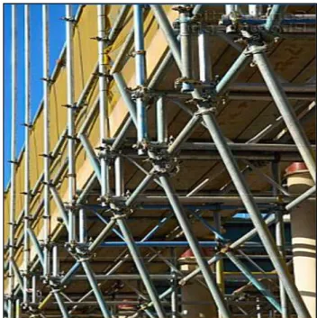 Figure 2 Example of tube and clamp Scaffolding [12]