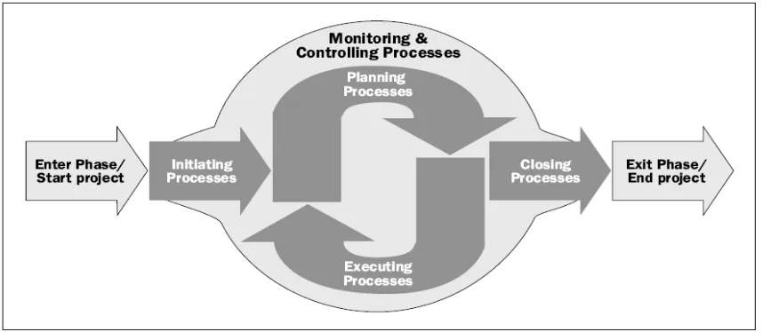 Figure 1.3    Project Management Process Group  