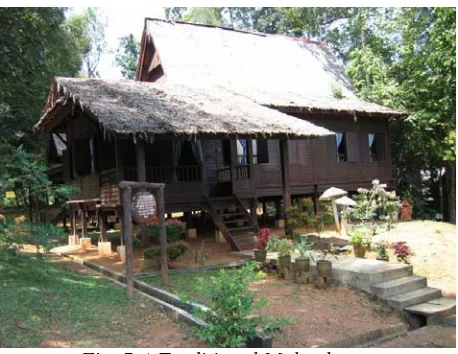 Fig. 7 A Traditional Malay house  