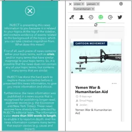 Figure 4. (Left) An example of INJECT’s more detailed explanation text, (right) an example of a cartoon’s thumbnail 