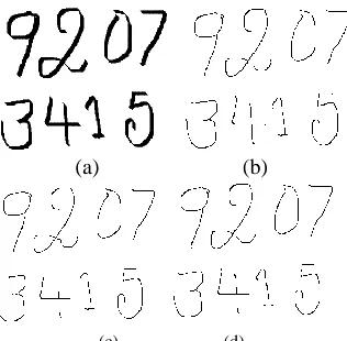 Fig. 6.Result of different thinning algorithms 