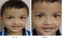 Fig. 2.Crop operation a) Input image b) Output image after cropping  