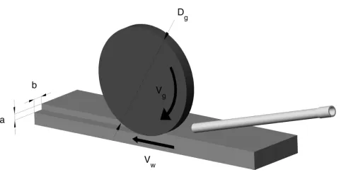 Fig. 1Grinding process setup