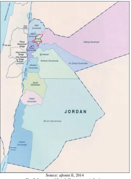 Fig. 2. Location of Jerash Governorate in Jordan Source: ajlouni E, 2014 The governorate was divided into clusters, in scarcity