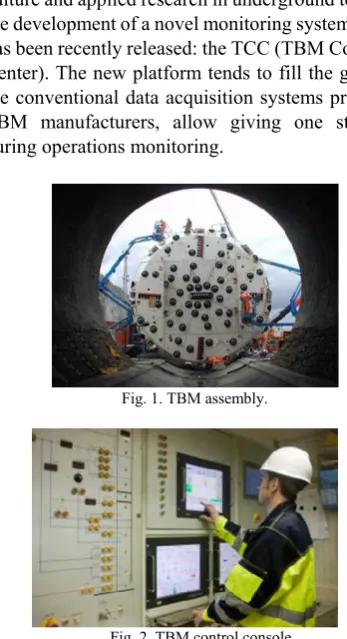 Fig. 1. TBM assembly. 