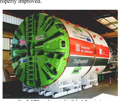 Fig. 7. EPB machine used in Sabadell project.  