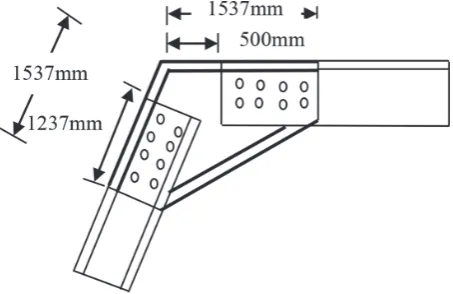 Figure 13. Knee arrangement for the last model.