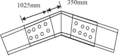 Figure 14. Ridge arrangement for the last model.