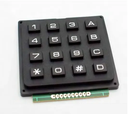 Figure 2.3 : Image of 4x4 Matrix Keypad (B.Christhoper n.d.2010) 