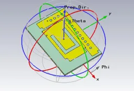 Fig. 4. Pifa with slot Combined PIFA with micro strip to obtained PDA 