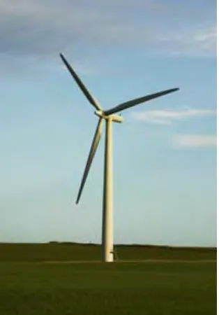 Figure 2.2: Vertical-axis Wind Turbine (www.eia.gov, 2015) 