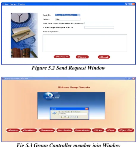 Figure 5.2 Send Request Window 