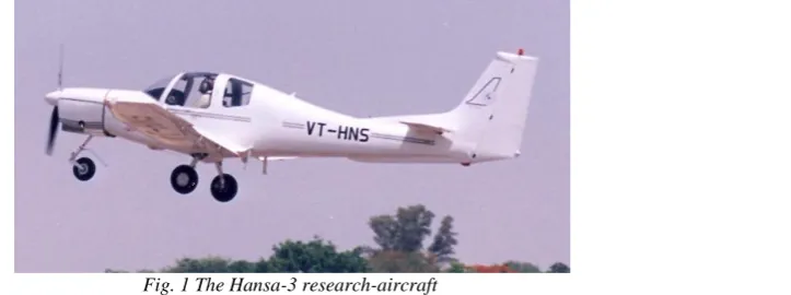 Fig. 1 The Hansa-3 research-aircraft 