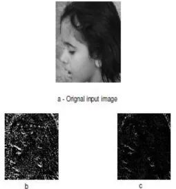 Fig 4: Image with a Sobel Horizontal edge detector b-Output image due to proposed method  