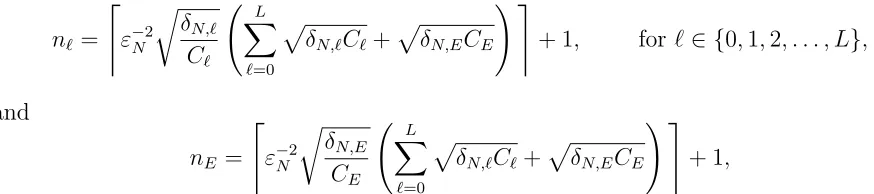 Figure 2, where the best ﬁt line is y = 1.45x + 2.61, which are consistent with the exponentα in Table 1.