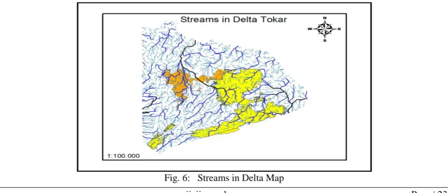 Fig. 5: Mesquite Area in Tokar Delta 1973 _ 2015. 