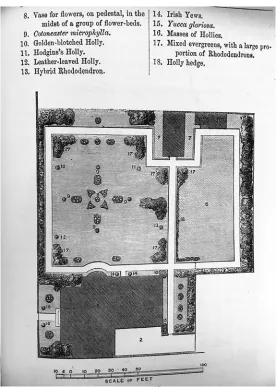 figure 4. example of a scaled plan; from edward kemp, How to Lay Out a Garden, 3rd edn (london: bradbury & evans, 1864), p