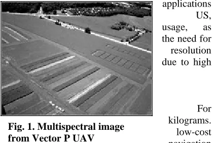 Fig. 1. Multispectral image from Vector P UAV 