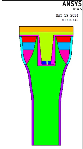 Fig. 6. The optimal shape of cemented tibia tray  