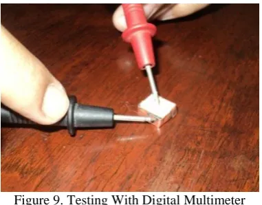 Figure 10. Electrical Testing Results Using Digital Multimeter 