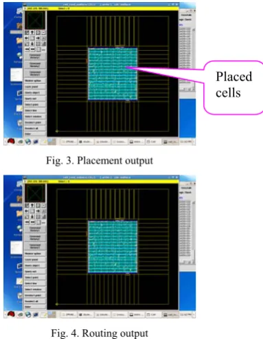 Fig. 3. Placement output 