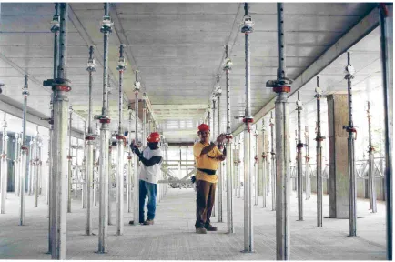 Figure 3.3 – Activation of floor slab (courtesy of Meva) 