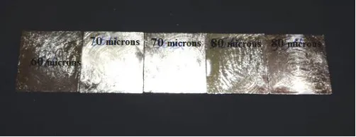 Fig. 2. Hardness and Impact Electroplated Samples  