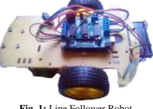 Fig. 1: Line Follower Robot 