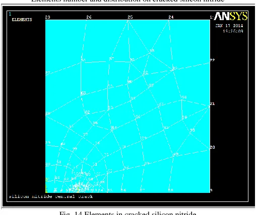 Fig. 14 Elements in cracked silicon nitride 