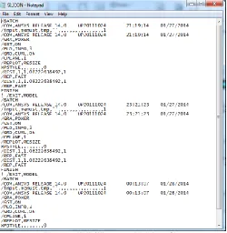 Fig. 20. ANSYS Aluminum central hole input file 
