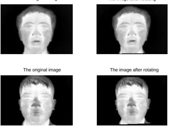 Figure 2-3 the results of rotating face images 